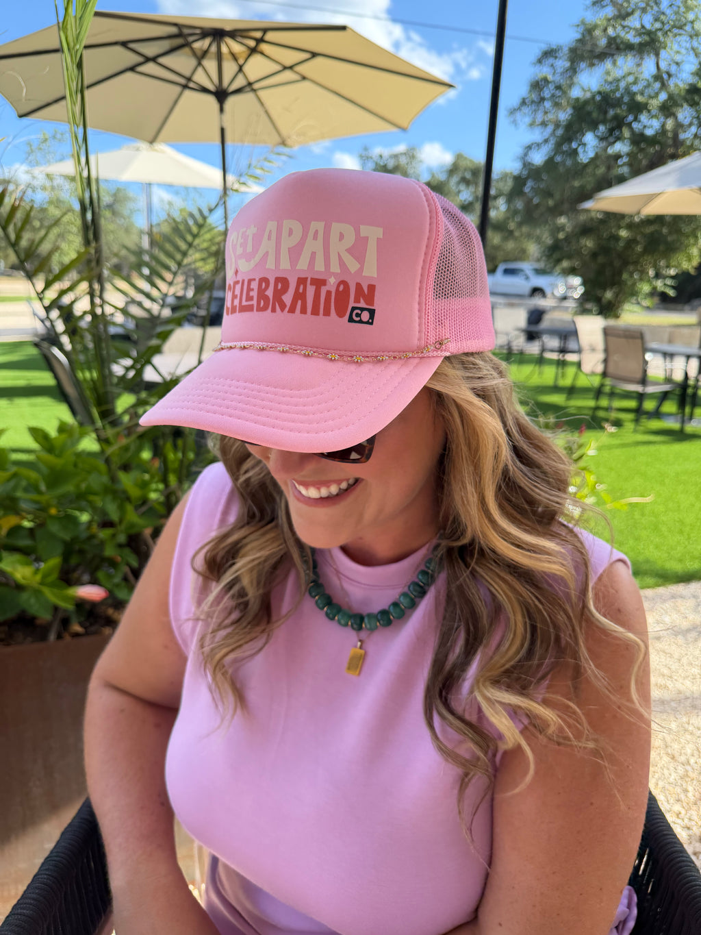 Set Apart Pink Trucker