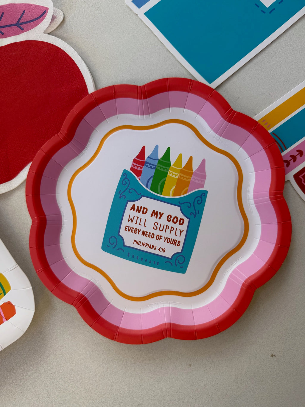 Crayon Box Dessert Plate x10
