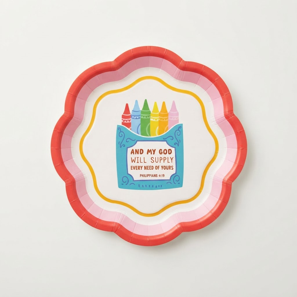 Crayon Box Dessert Plate x10