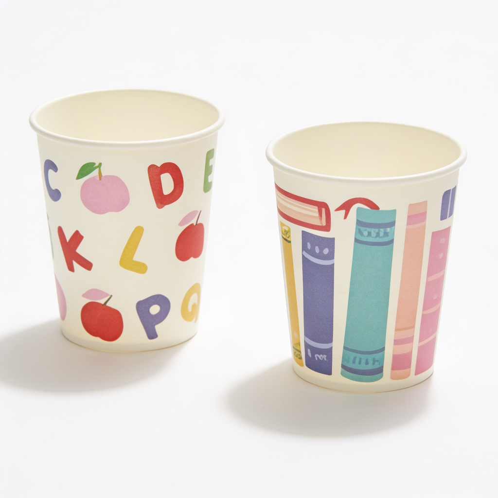 Back to School Paper Cup x10