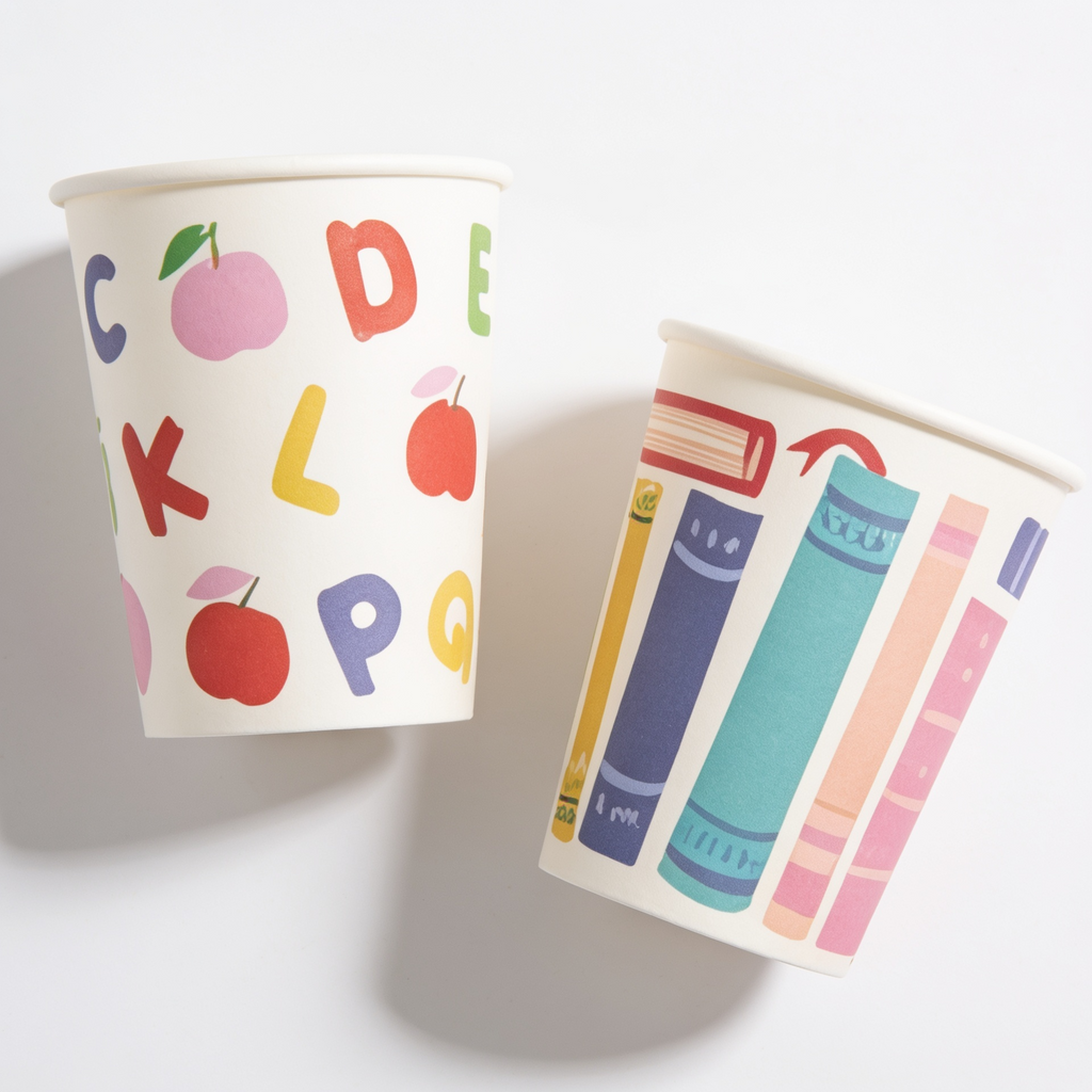 Back to School Paper Cup x10