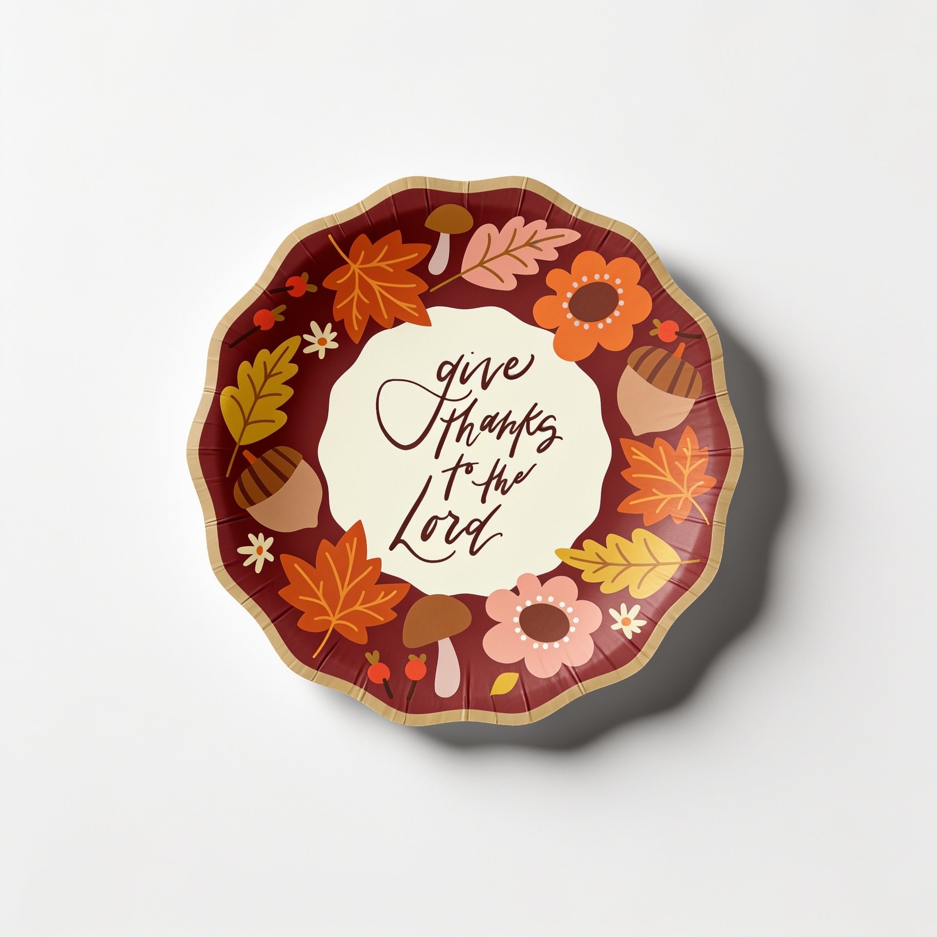COMING SOON: 'Give Thanks to the Lord' Dessert Plate x10