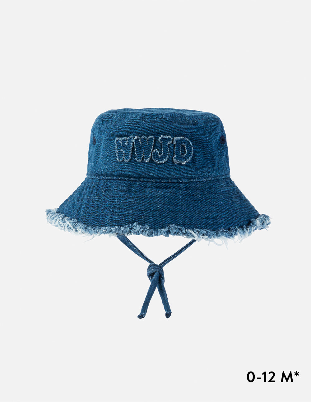 WWJD Denim Kids Bucket Hat by Elevated Faith