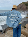 What a Friend In Jesus Denim Jacket by Elevated Faith