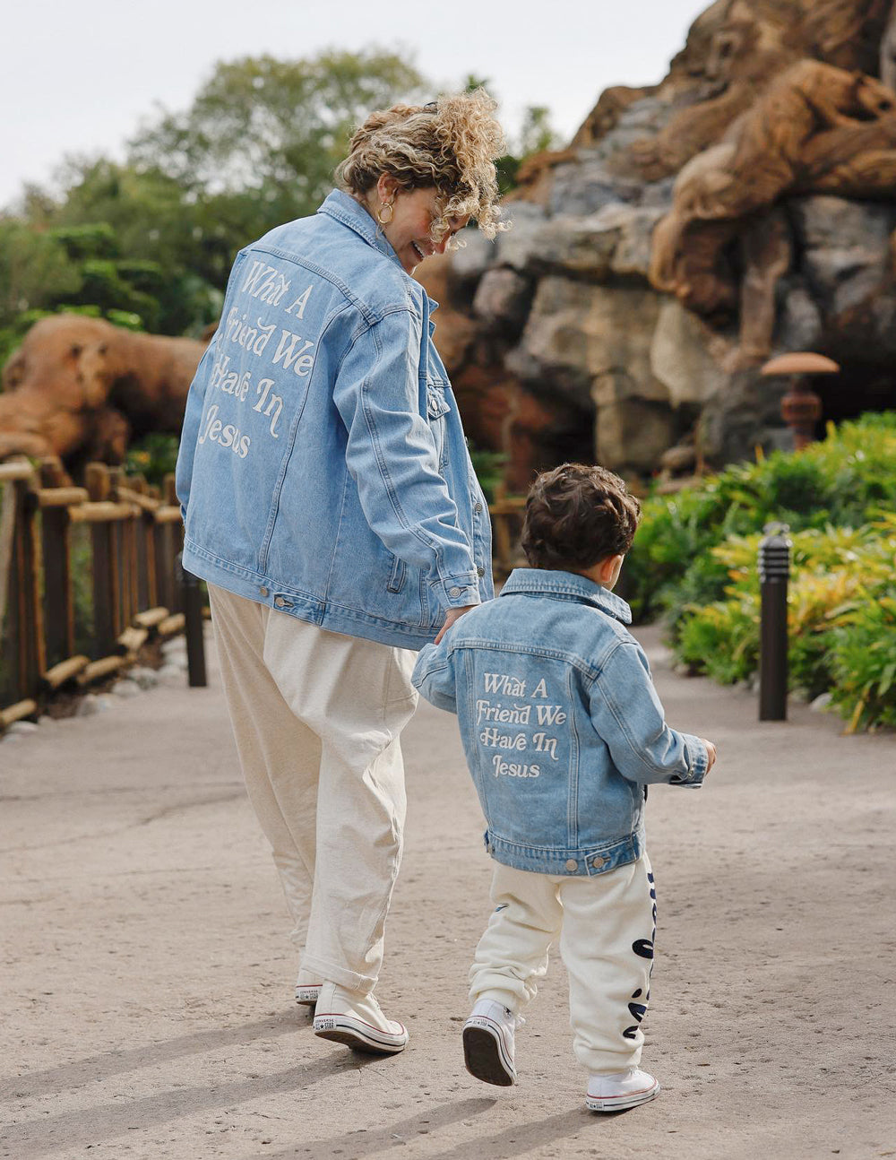 What a Friend in Jesus Kids Denim Jacket by Elevated Faith