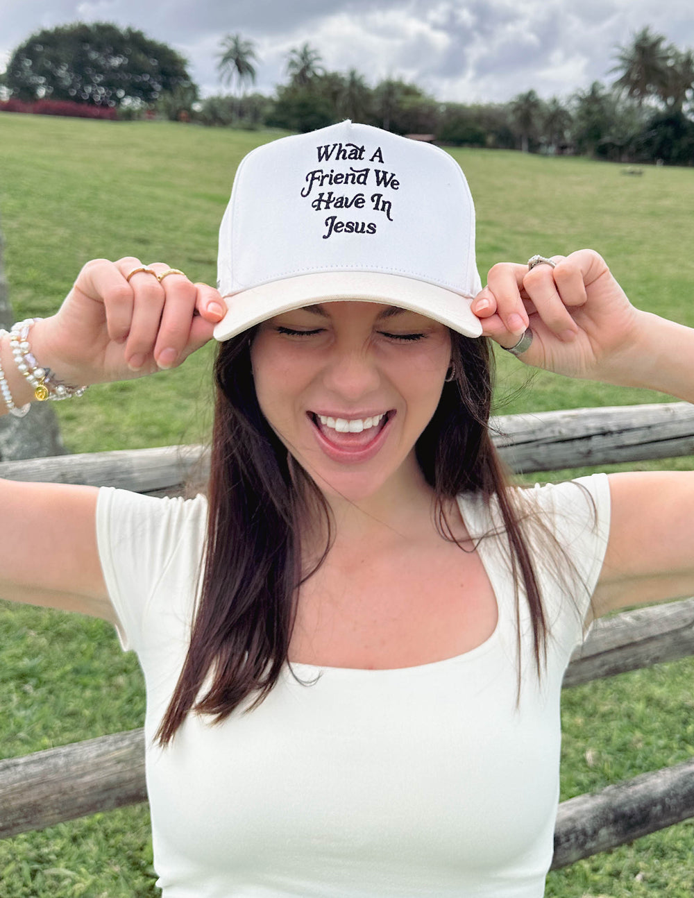 What a Friend in Jesus Trucker Hat by Elevated Faith