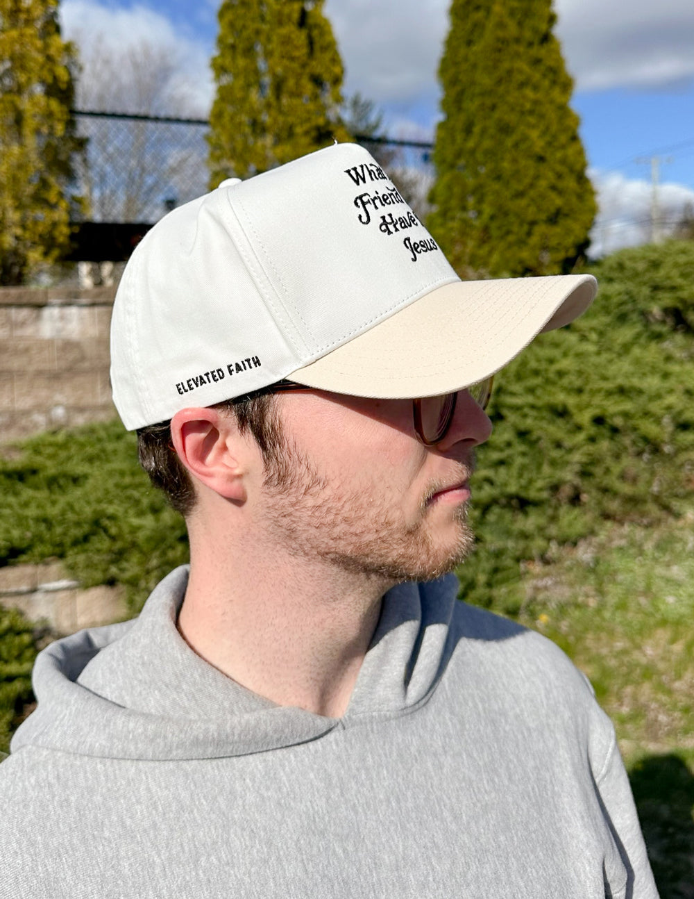 What a Friend in Jesus Trucker Hat by Elevated Faith
