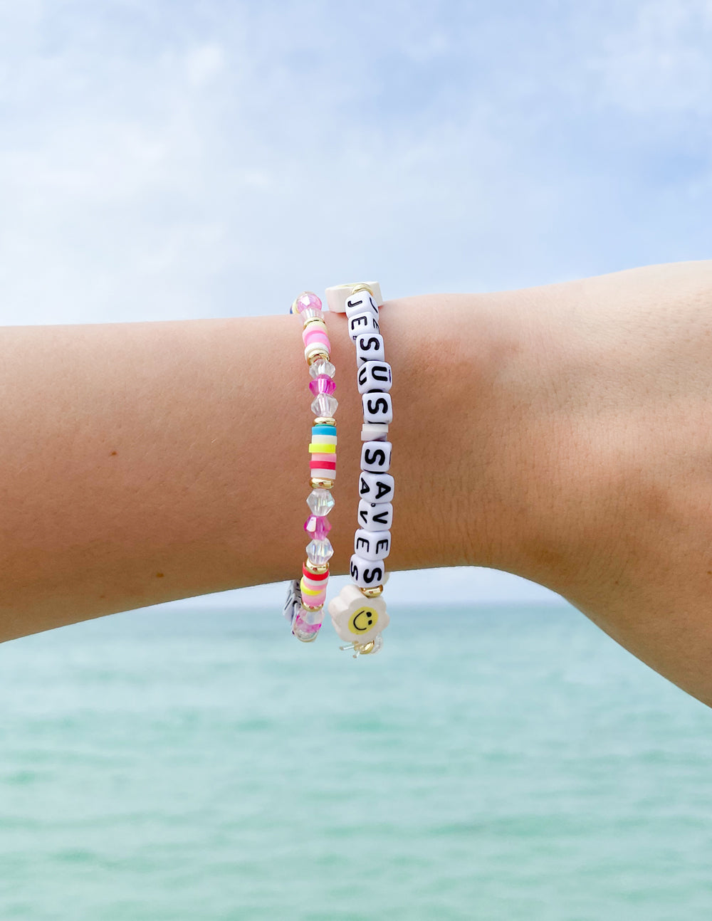 Jesus Saves Letter Bracelet by Elevated Faith