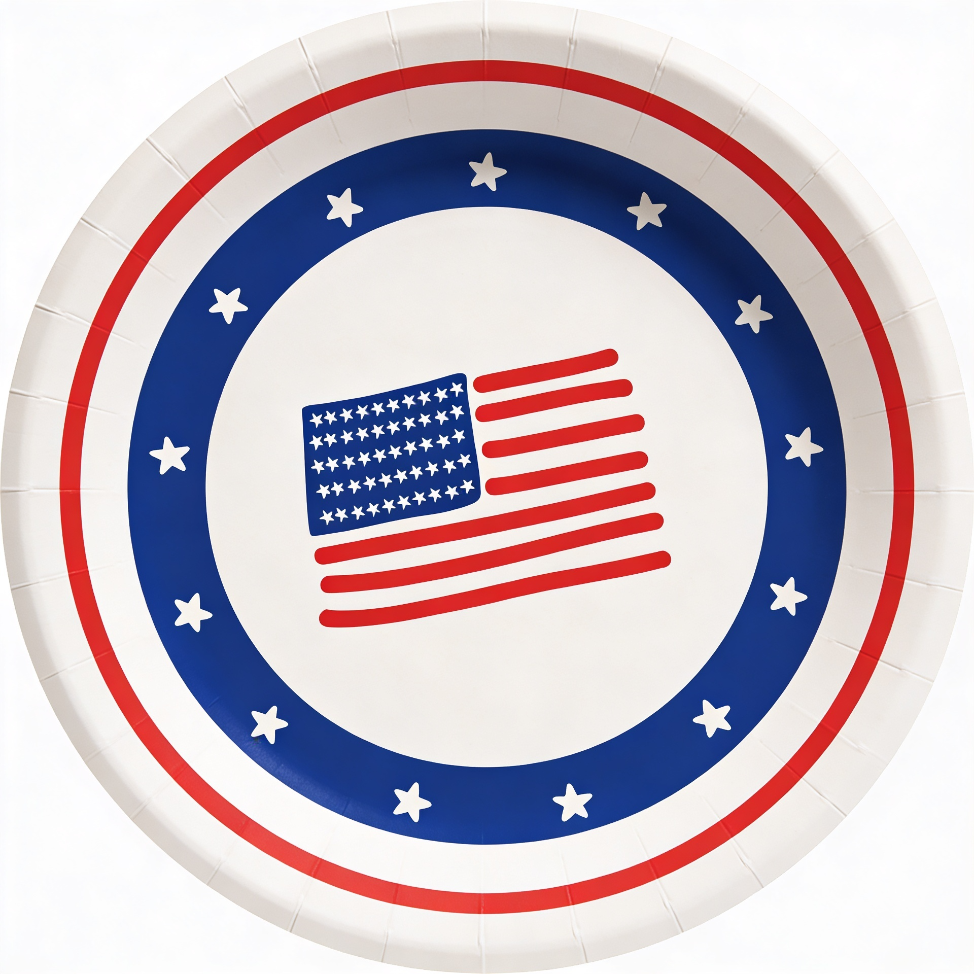 Stars & Stripes Dessert Plate x10