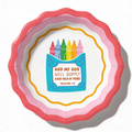Crayon Box Dessert Plate x10