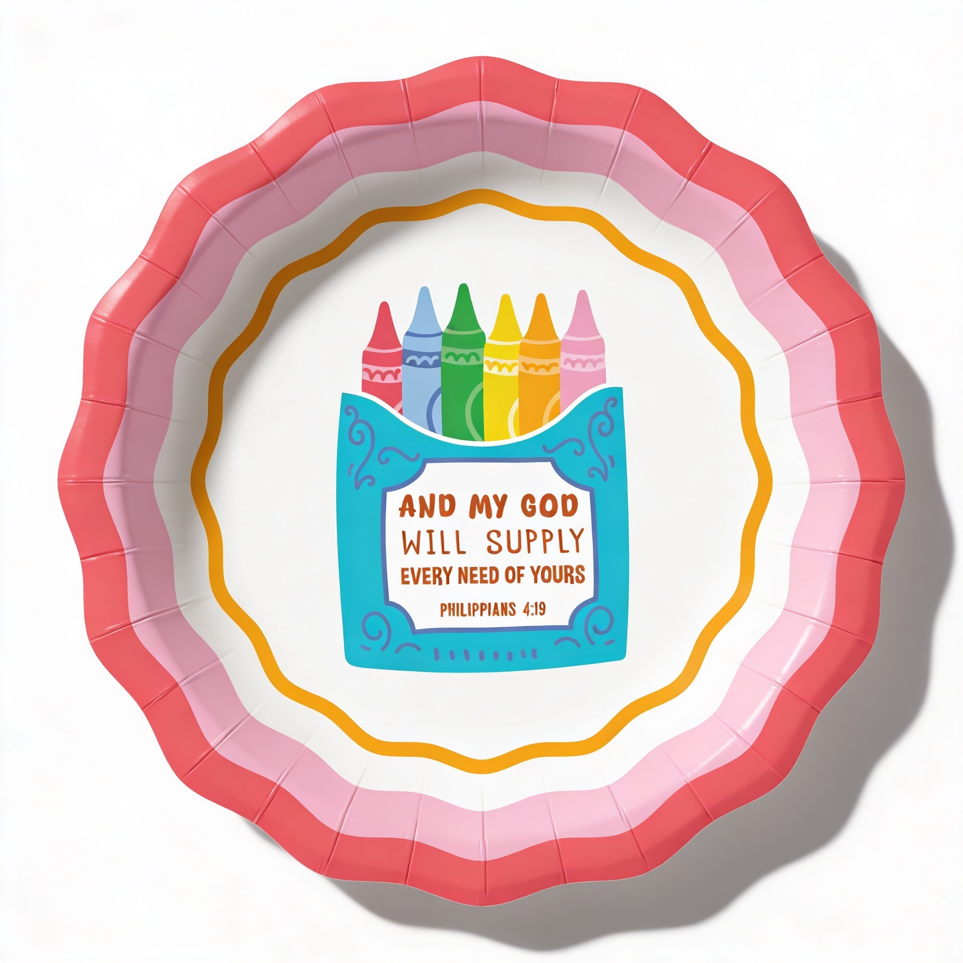 Crayon Box Dessert Plate x10