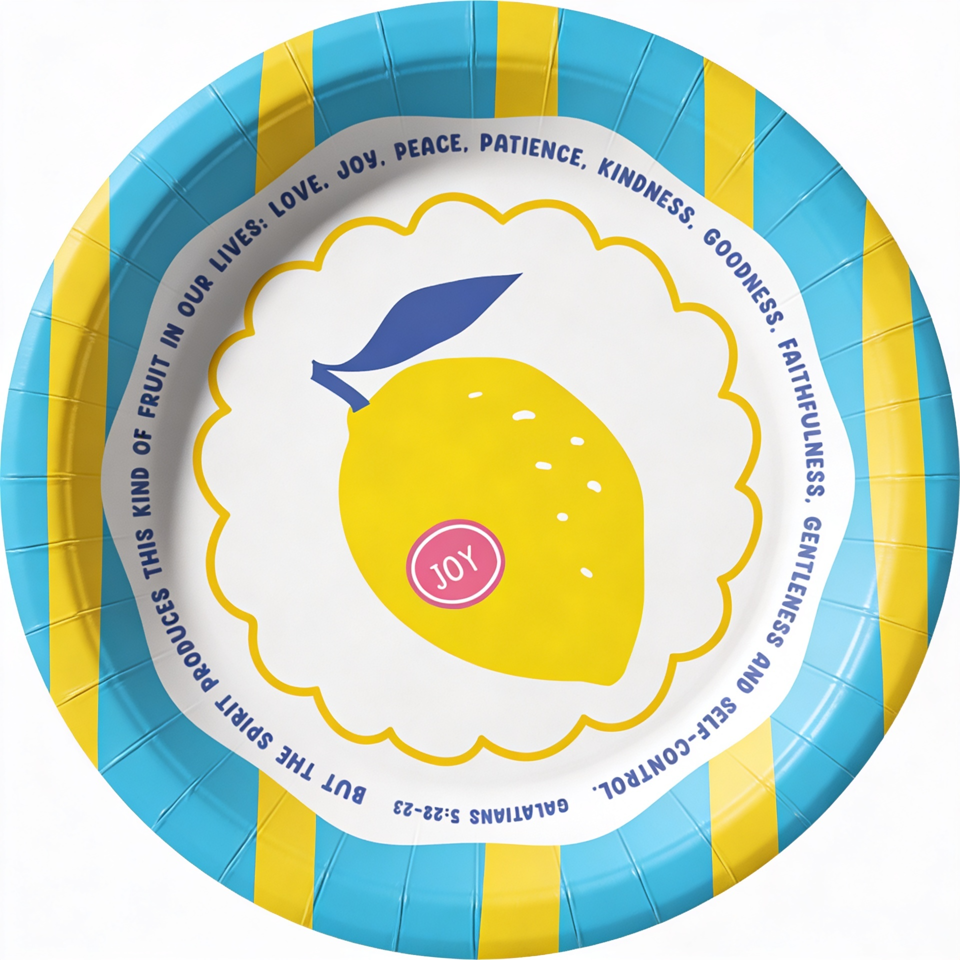 Lemon JOY Dinner Plate x10