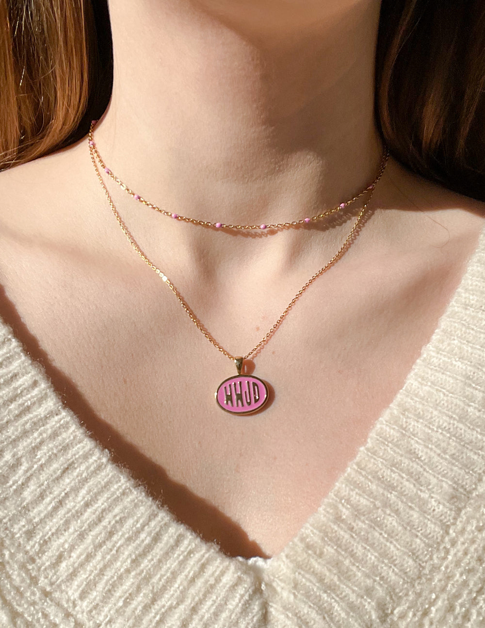 Pink WWJD Necklace Set by Elevated Faith
