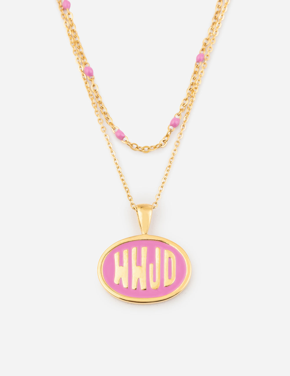 Pink WWJD Necklace Set by Elevated Faith