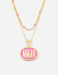 Pink WWJD Necklace Set by Elevated Faith