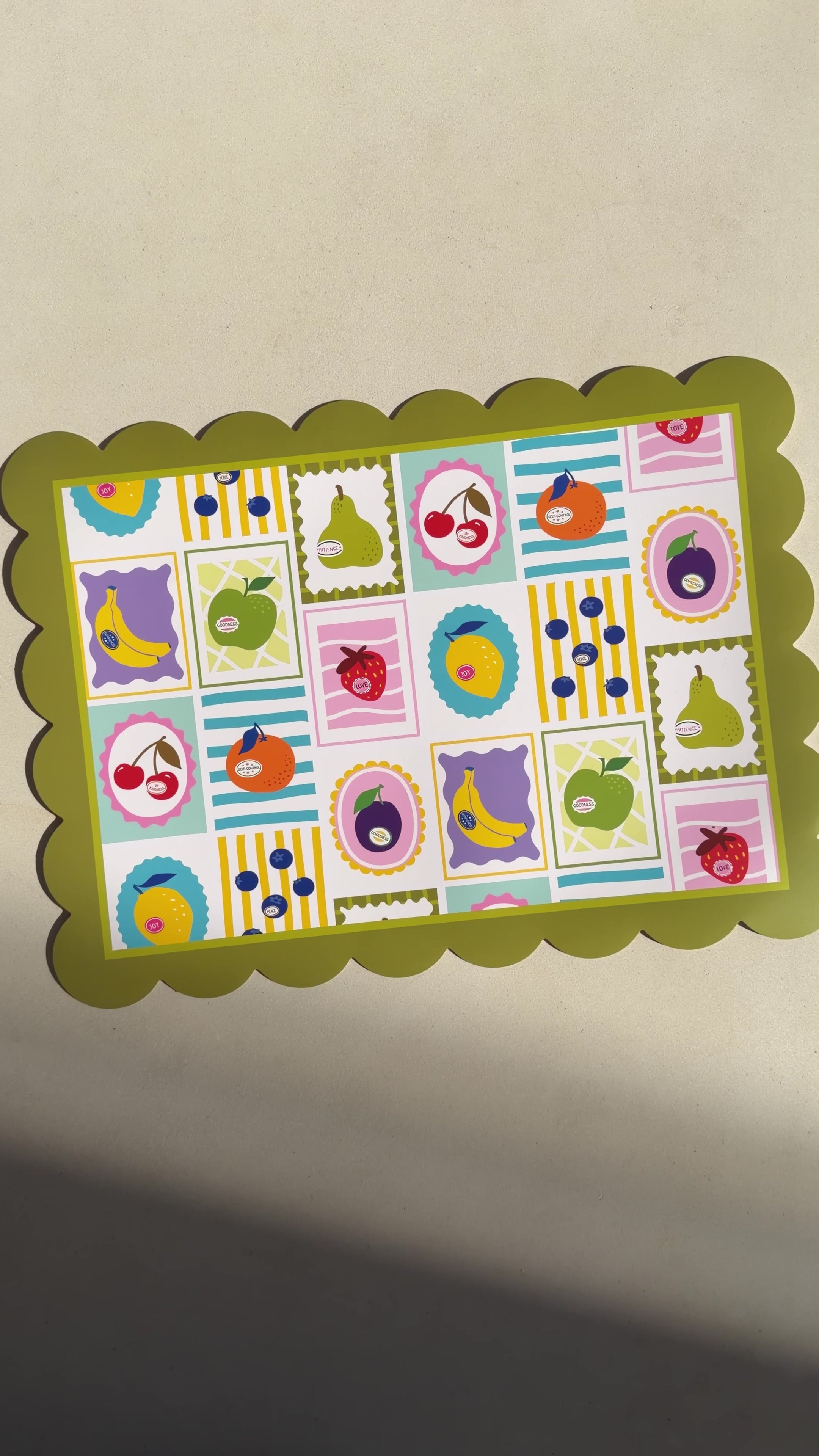 Fruits of the Spirit Placemat x10
