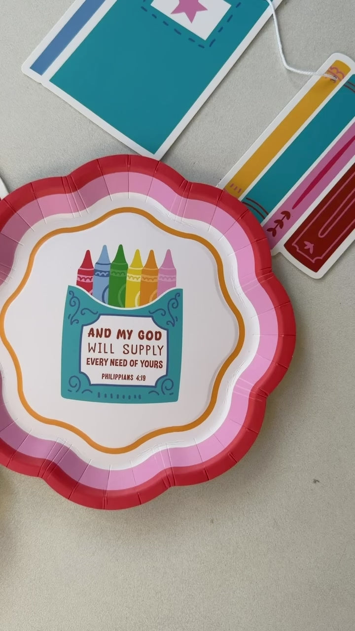 Crayon Box Dessert Plate x10